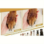 Gentle Grip Pet Nail File – Quiet Wooden Nail Buffer for Dogs & Cats