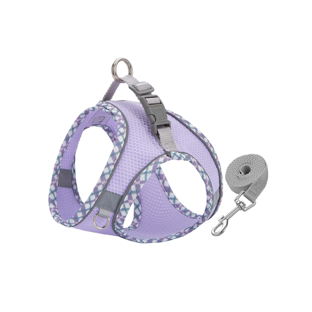 Breathable Mesh Dog & Cat Vest Harness – Reflective, Lightweight, No-Pull Walking Harness
