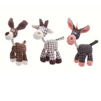 Chew-Resistant Squeaky Donkey Plush Toy for Dogs – Durable Soft Toy with Sound & Tug Support
