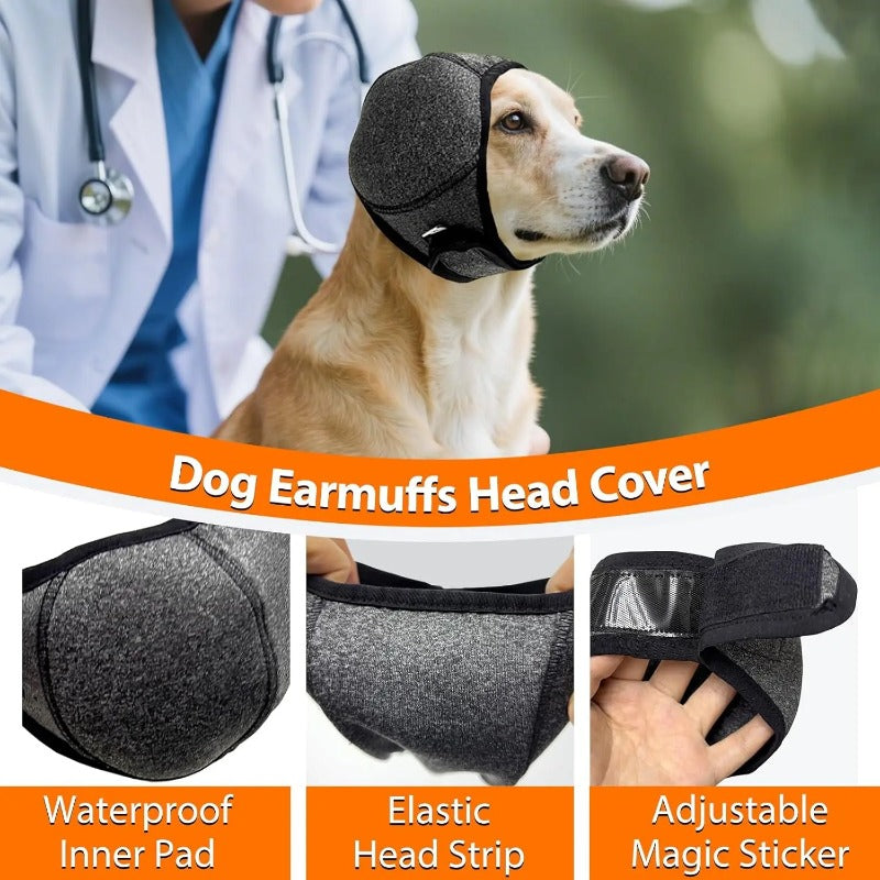 Calming Dog Ear Wrap – Anxiety Relief Headband for Dogs (S/M/L)