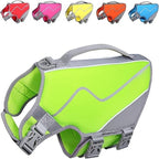 Large Dog Life Jacket – Premium Neoprene Pet Float Vest with Rescue Handle & High-Visibility Red Design