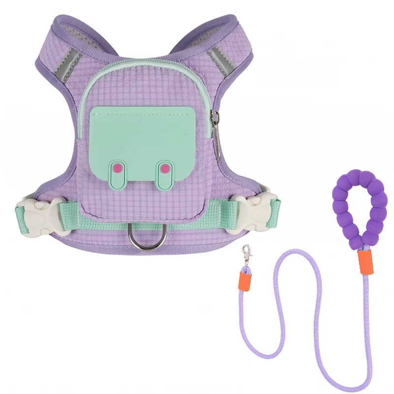 Dog Backpack Harness Set – Adjustable Pet Carrier & Walking Harness Combo