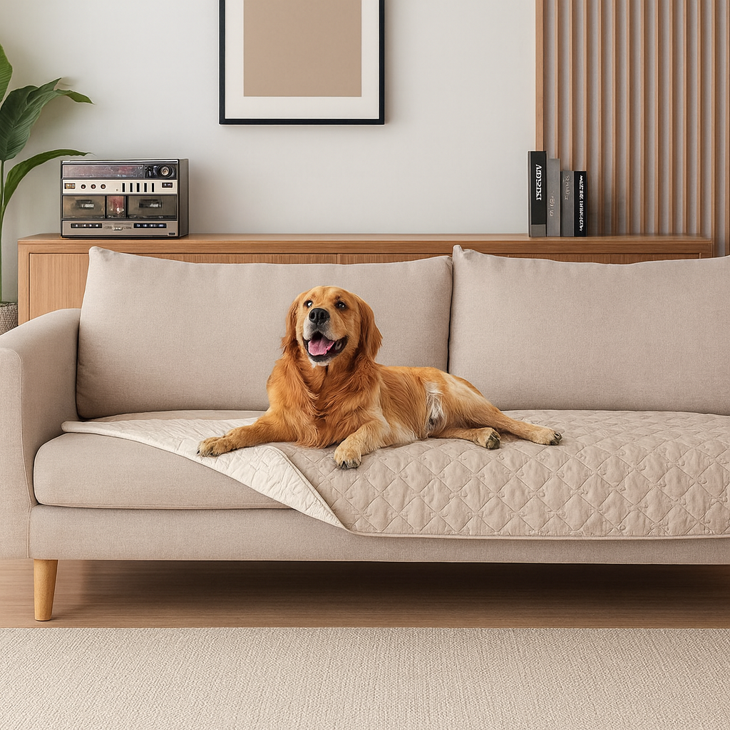 Double-Sided Waterproof Dog Blanket – Reversible Pet Cover for Sofa, Bed & Car