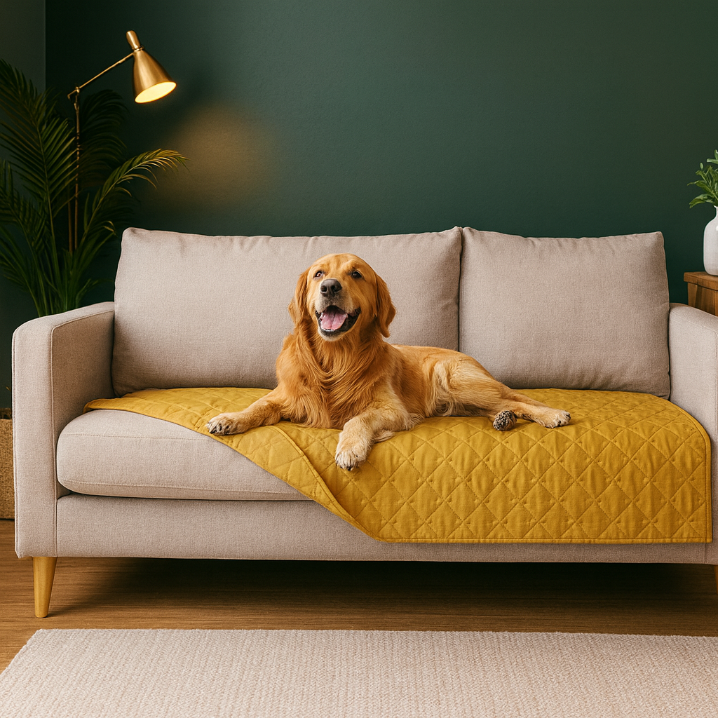 Double-Sided Waterproof Dog Blanket – Reversible Pet Cover for Sofa, Bed & Car