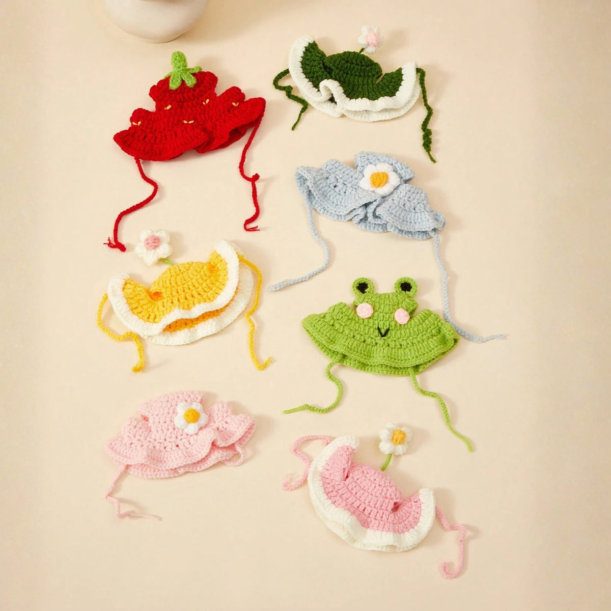 Handmade Knitted Animal-Shaped Pet Hat – Cute Costume Accessory for Dogs & Cats