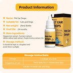 Gentle Pet Ear Relief Drops for Dogs & Cats