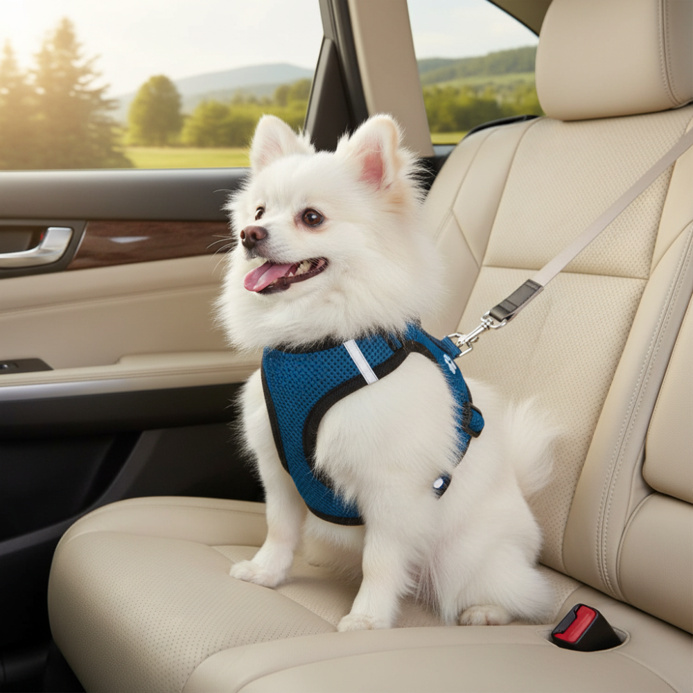 Step-In Air Mesh Dog Harness – Lightweight, Breathable & Reflective Pet Walking Harness