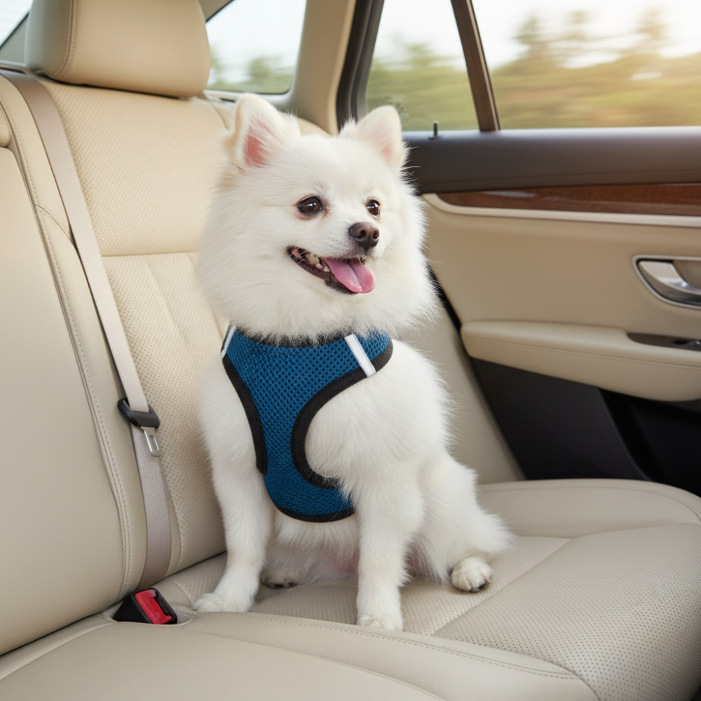 Step-In Air Mesh Dog Harness – Lightweight, Breathable & Reflective Pet Walking Harness