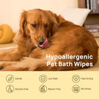 Waterless Pet Grooming Gloves – No-Rinse, Aloe & Oat Infused