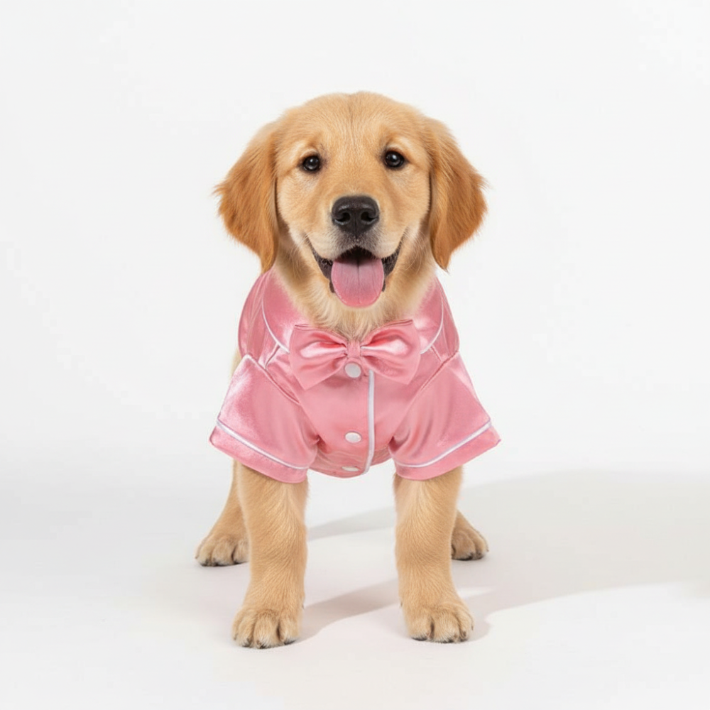 Glossy Pet Pajama Costume Outfit for Small Dogs & Cats