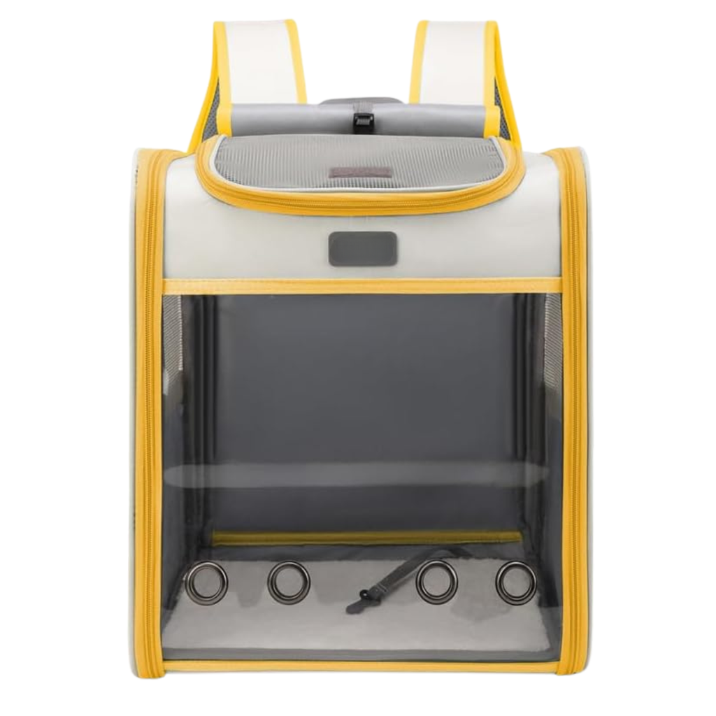 Clear-View Collapsible Pet Carrier Backpack for Cats & Small Dogs (Under 16 lbs)