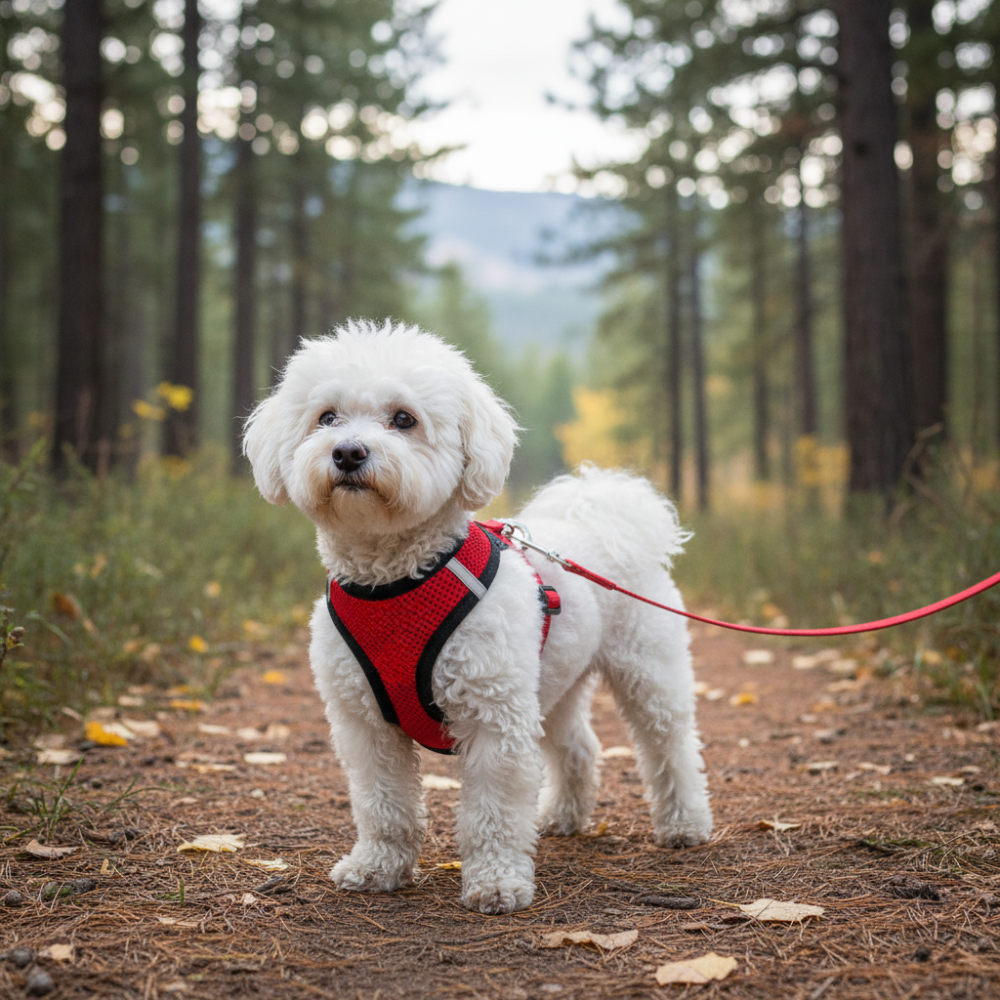 Step-In Air Mesh Dog Harness – Lightweight, Breathable & Reflective Pet Walking Harness