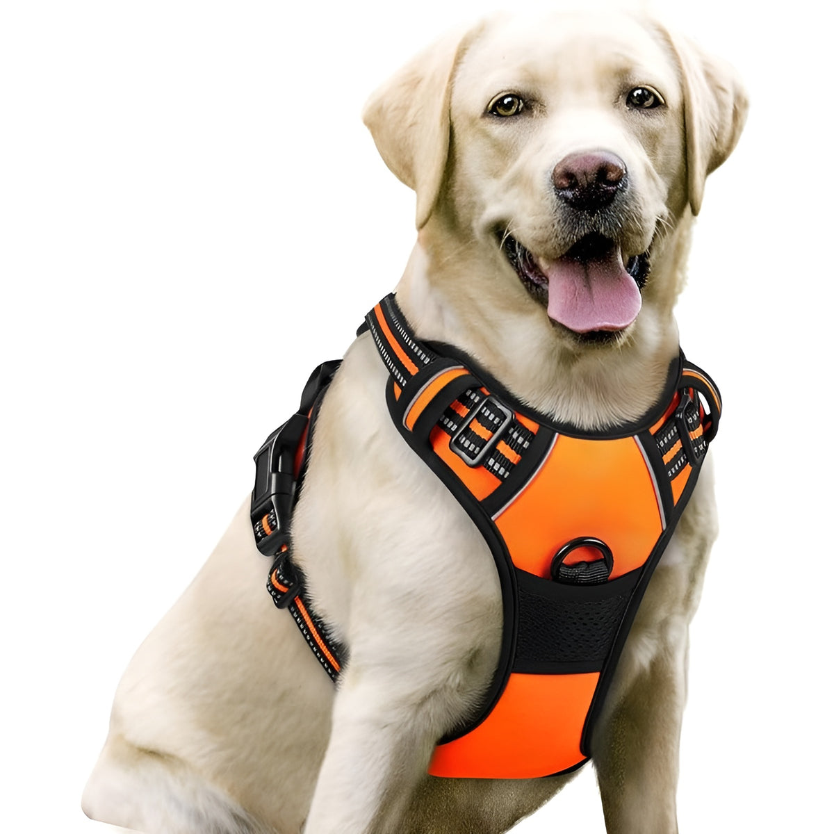 No-Pull Dog Harness with Dual Leash Clips (Front + Back)
