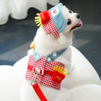 3-in-1 Pet Harness Set with Sun Hat & Leash — UV-Protective, Breathable & Photo-Ready