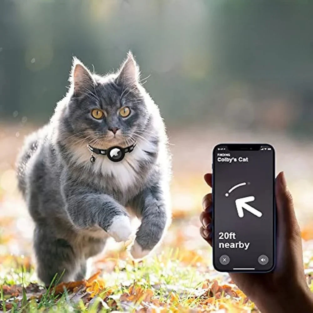 Cat Collar with Quick-Release Safety Clasp & GPS Tracker Holder