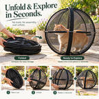 PurrRoam™ - Outdoor Rolling Cat Playpen