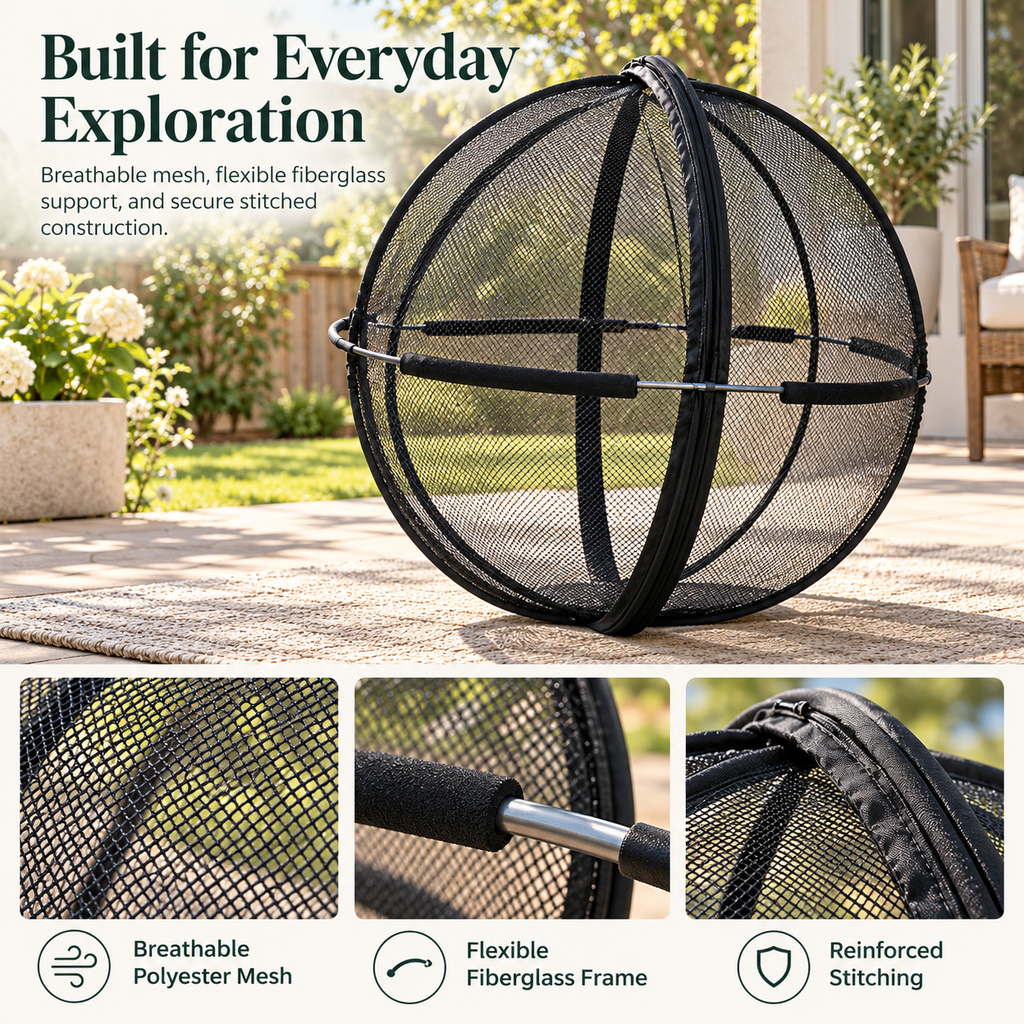 PurrRoam™ - Outdoor Rolling Cat Playpen