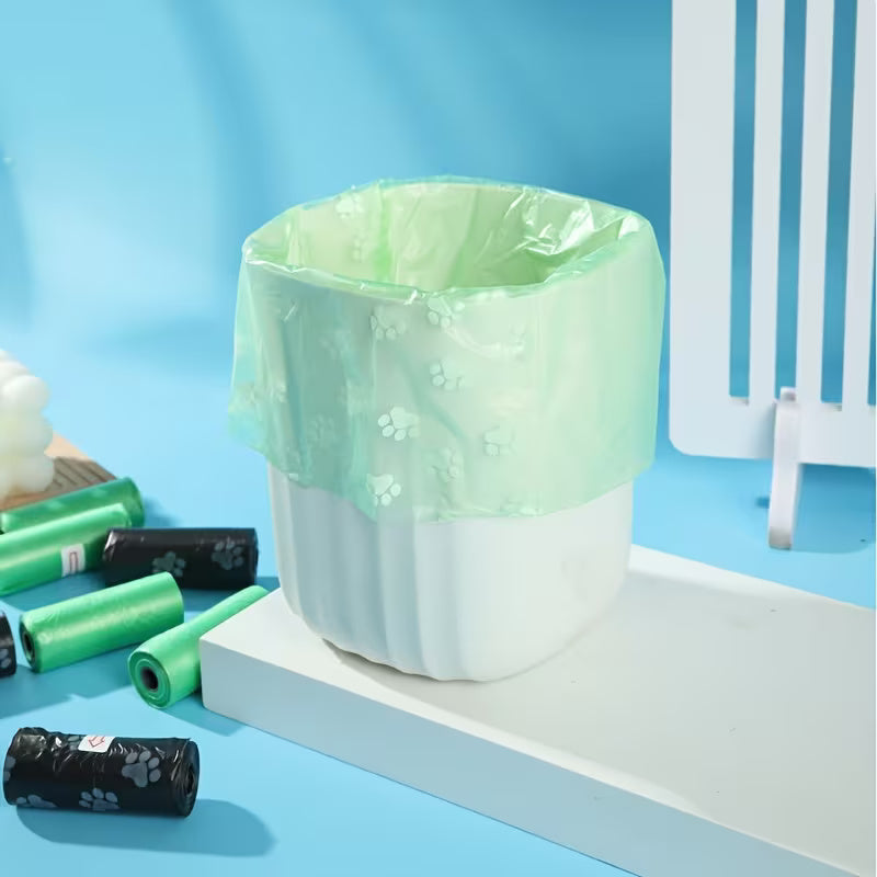 10 Rolls of Leak-Proof Dog Poop Bags – Thick, Tear-Resistant & Odor-Blocking (Black & Green)
