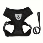 Adjustable Dog Harness with Reflective Leash – Comfortable, Safe & Breathable for Daily Walks