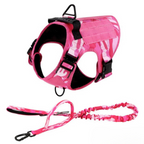 Tactical Military-Grade Dog Harness – Heavy-Duty Training & Outdoor Harness with Front/Rear D-Rings
