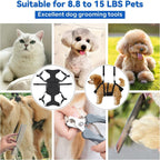 2-in-1 Pet Grooming Hammock & No-Pull Dog Harness Set for Large Dogs and Cats