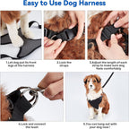 2-in-1 Pet Grooming Hammock & No-Pull Dog Harness Set for Large Dogs and Cats