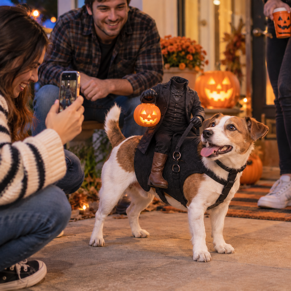 BooRider™ - Headless Horseman Halloween Pet Costume