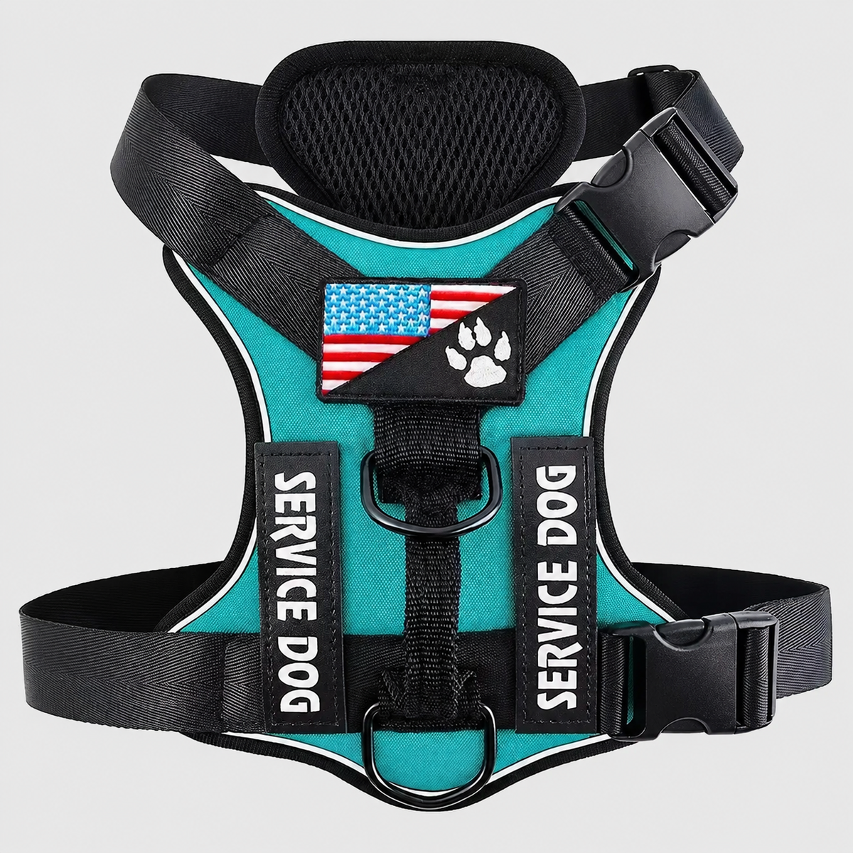 Adjustable Waterproof Dog Harness with Reflective Vest – Soft, Chew-Resistant & Breathable