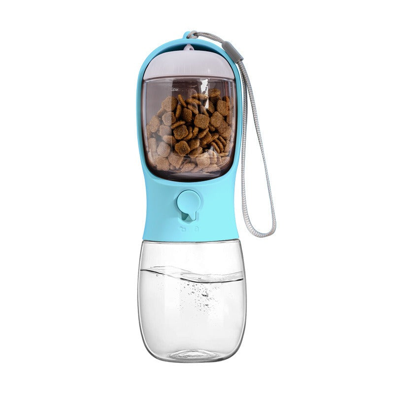 Dual-Chamber Pet Travel Flask – Dog Water Bottle & Food Container Combo
