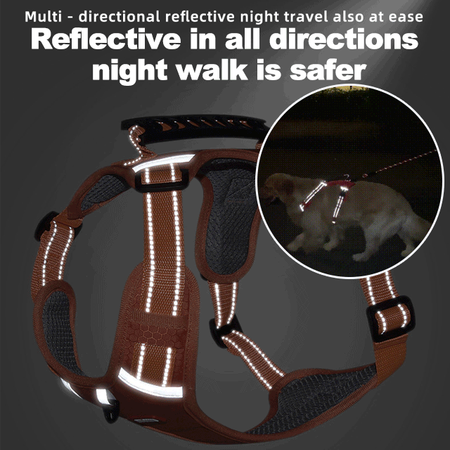 🐶 No-Pull Dog Harness – Breathable, Safe & Escape-Proof for Small to Large Dogs