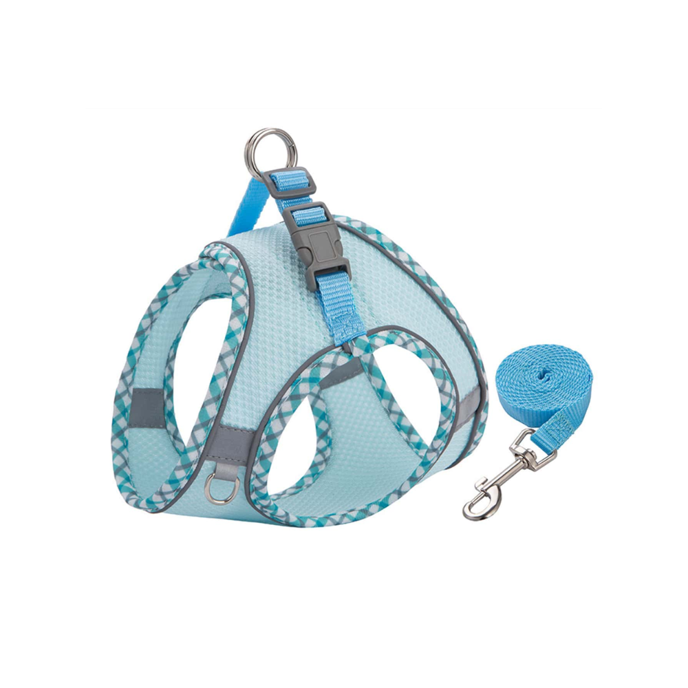 Breathable Mesh Dog & Cat Vest Harness – Reflective, Lightweight, No-Pull Walking Harness