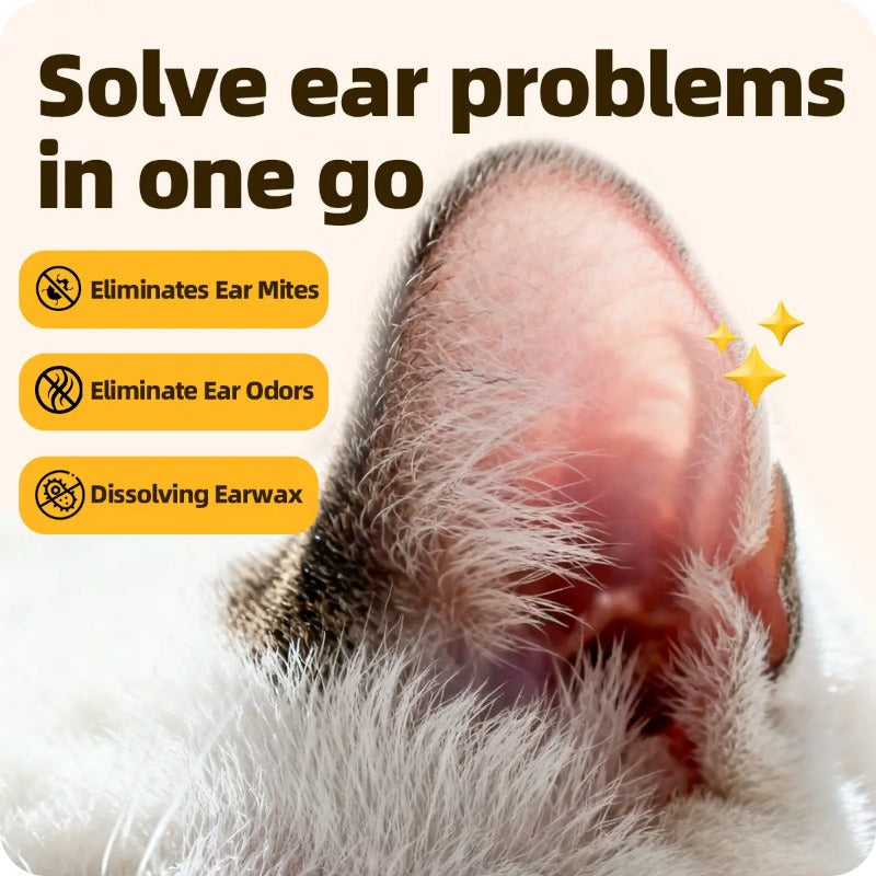 Gentle Pet Ear Relief Drops for Dogs & Cats