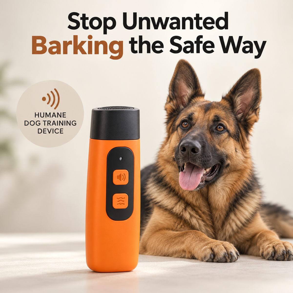 BarkPause Pro™ - Ultrasonic Dog Bark Deterrent