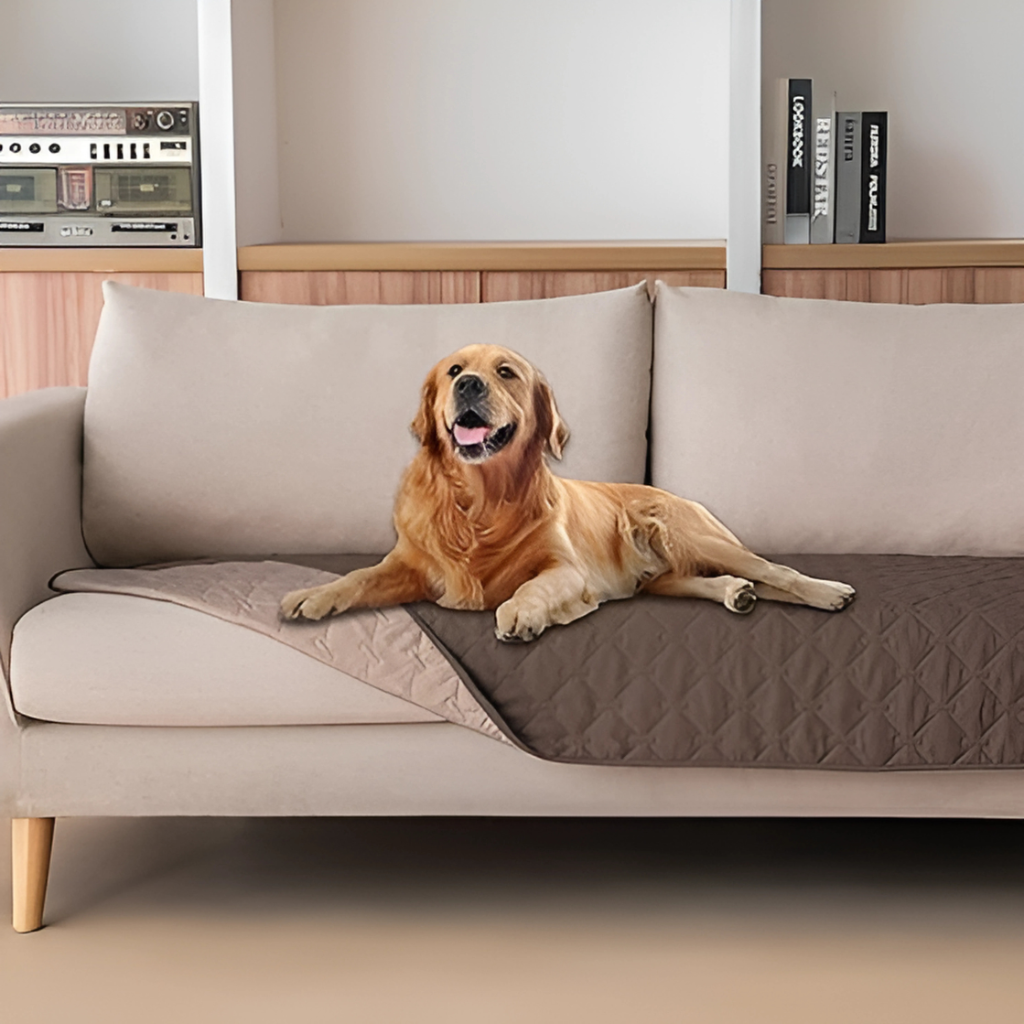 Double-Sided Waterproof Dog Blanket – Reversible Pet Cover for Sofa, Bed & Car