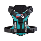 Adjustable Reflective Service Dog Harness with 5 Removable Training Patches