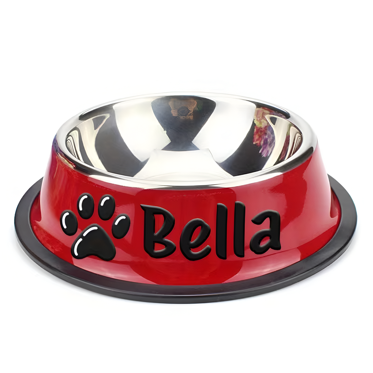 Personalized Stainless Steel Pet Food & Water Bowl