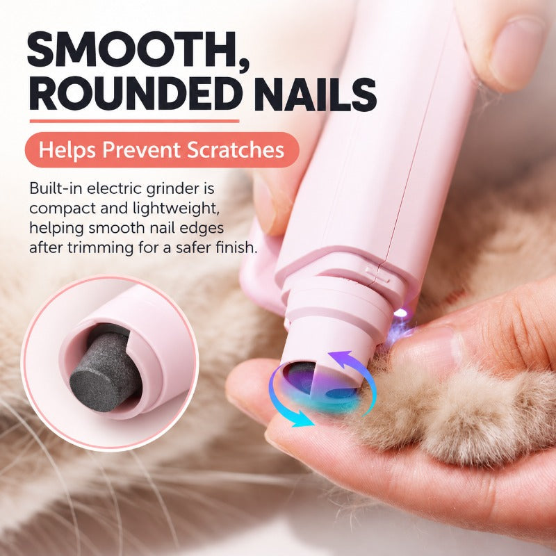2-in-1 LED Pet Nail Clipper – Bright Light & Sharp Blades for Safe, Easy Trimming
