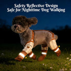 Stay-On Suspender Dog Boots – Waterproof Pet Rain Boots with Adjustable Straps