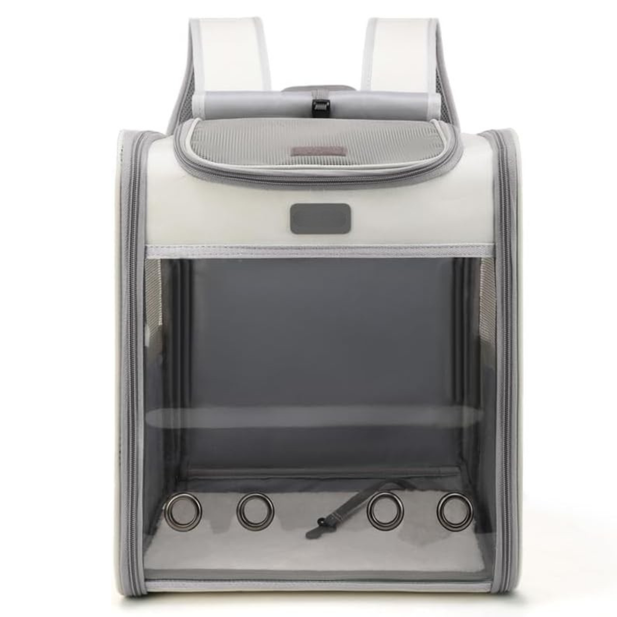 Clear-View Collapsible Pet Carrier Backpack for Cats & Small Dogs (Under 16 lbs)