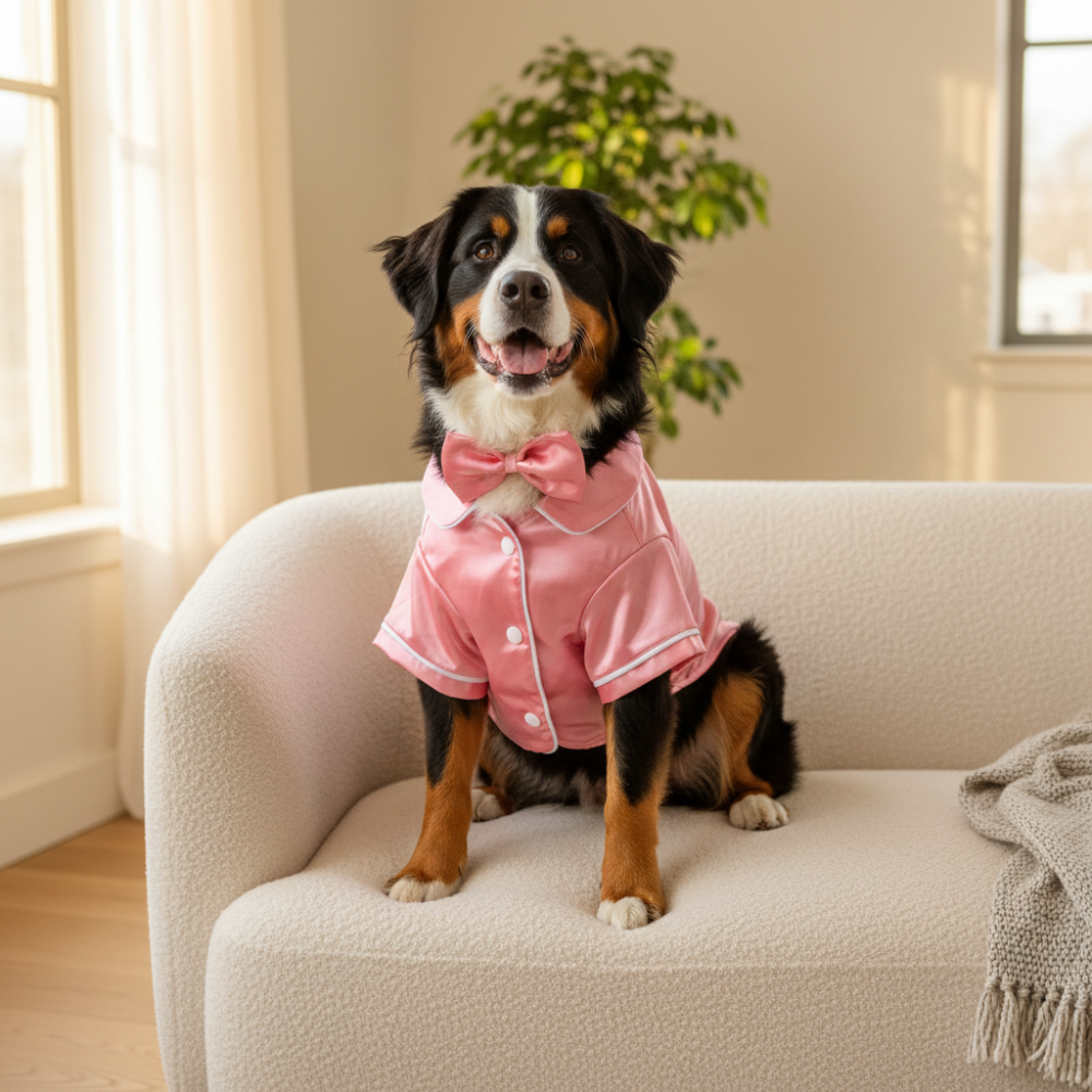 Glossy Pet Pajama Costume Outfit for Small Dogs & Cats