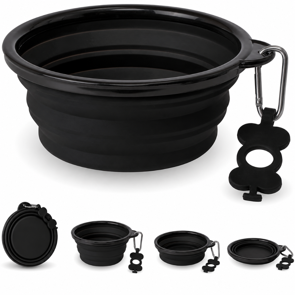 Collapsible Silicone Dog Bowl – Portable Travel Water Bowl for Large & Giant Breeds