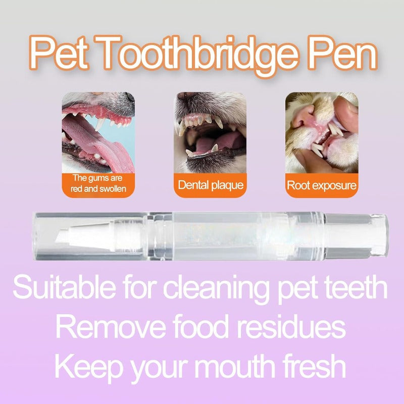 Pet Dental Cleaning Pen – Gentle Plaque & Tartar Remover for Dogs & Cats