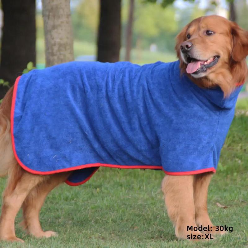 Adjustable Quick-Dry Pet Bathrobe for Dogs & Cats
