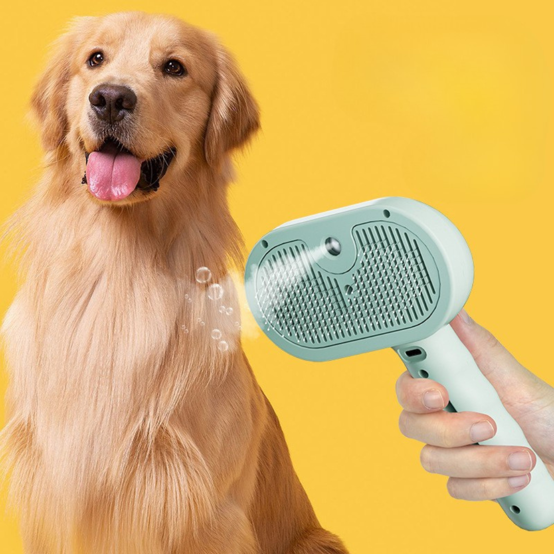 Premium Pet Brush with Steam Function – Gentle, Deep-Cleaning Grooming Tool for Dogs & Cats