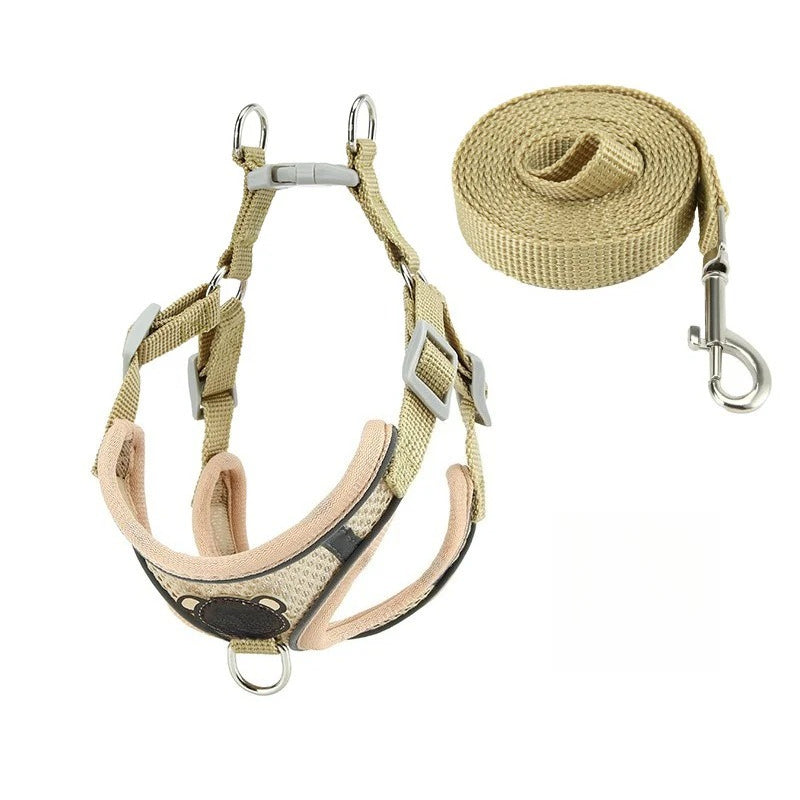 Adjustable Air Mesh Dog & Cat Harness – Breathable, Secure, Reflective