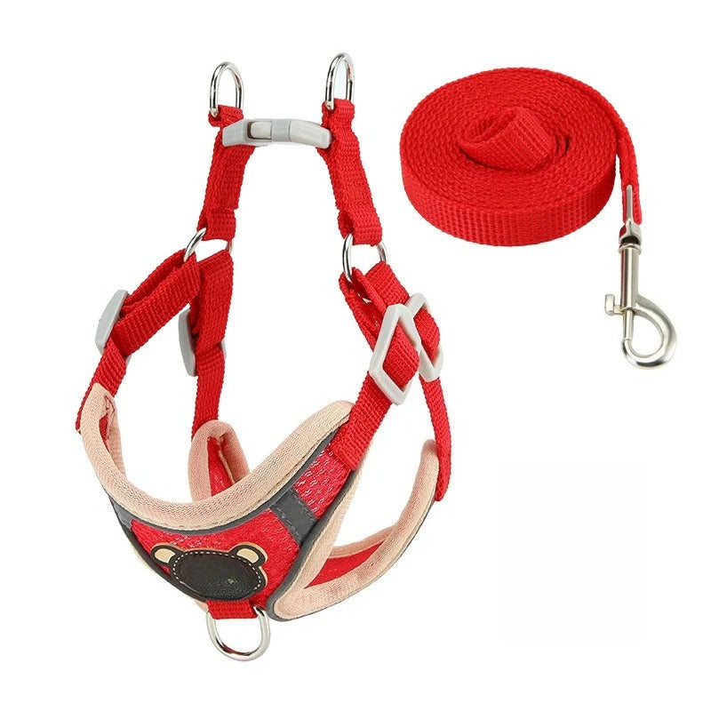 Adjustable Air Mesh Dog & Cat Harness – Breathable, Secure, Reflective