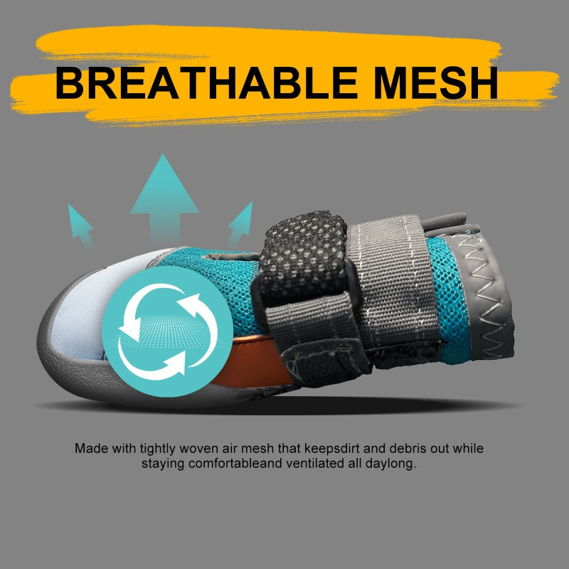 LED Light-Up Dog Boots – Glow-in-the-Dark Pet Shoes for Night Walks