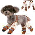 Stay-On Suspender Dog Boots – Waterproof Pet Rain Boots with Adjustable Straps