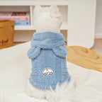 Cartoon Fleece Pet Hoodie – Soft, Snuggly & Super Cute!