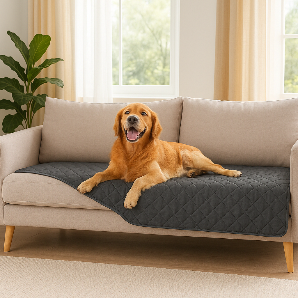 Double-Sided Waterproof Dog Blanket – Reversible Pet Cover for Sofa, Bed & Car